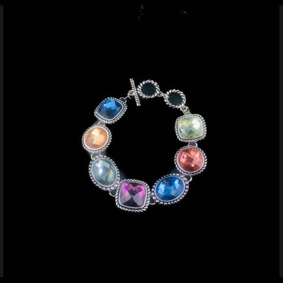 Multi colored stones Necklace, Bracelet, Earrings - Picture 5 of 9